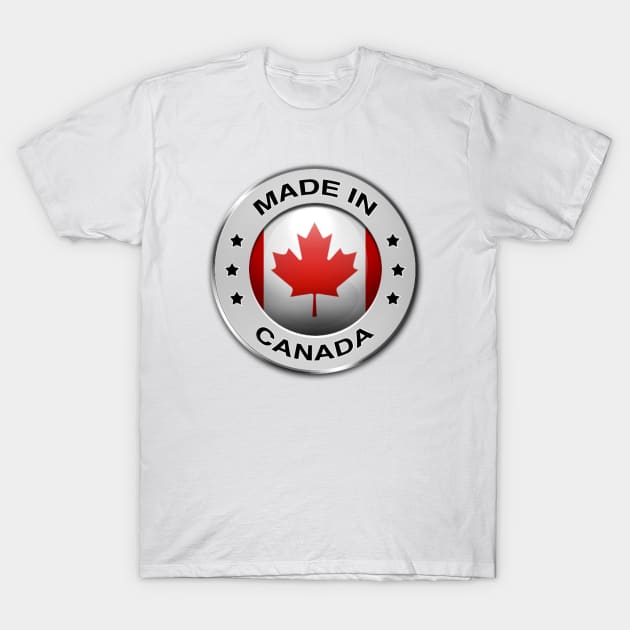 FLAG OF CANADA T-Shirt by gold package